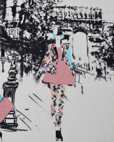 Cashmere print stole