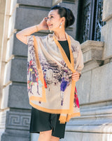 Cashmere print stole