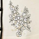 [50% OFF] Floral Embroidered Knit Cardigan