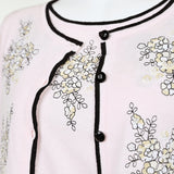 [50% OFF] Floral Embroidered Knit Cardigan