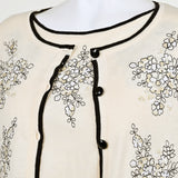 [50% OFF] Floral Embroidered Knit Cardigan
