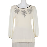 [50% OFF] Floral Embroidered Knit Tunic
