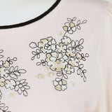 [50% OFF] Floral Embroidered Knit Tunic