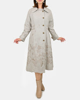 [50% OFF] Floral Embroidered Coat