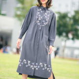 [60% OFF] Floral Embroidered Dress