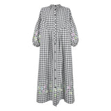 [60% OFF] Floral Embroidered Dress