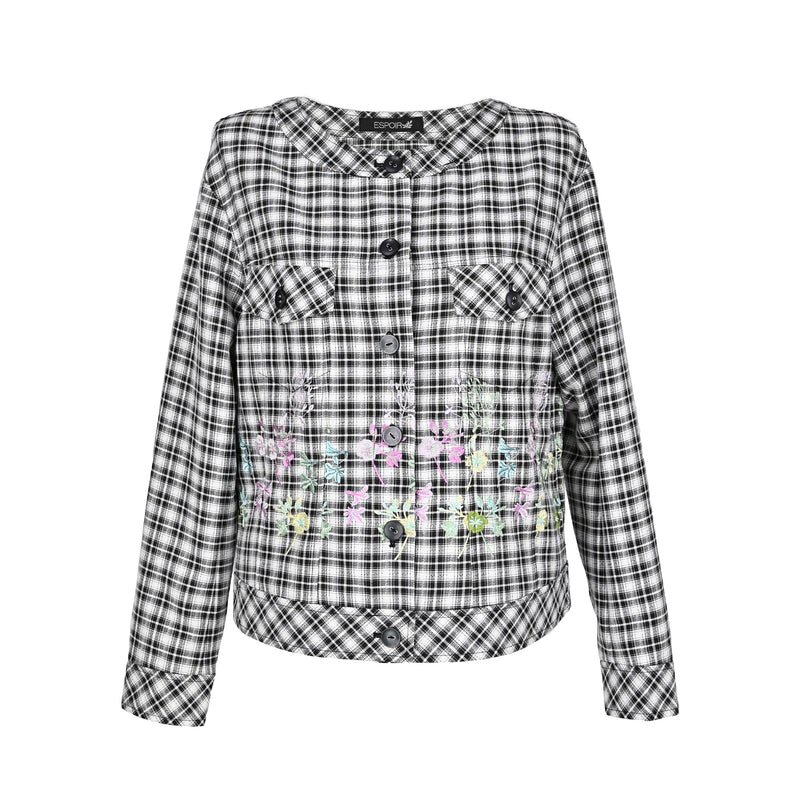 【60％OFF】花刺繍ジャケット