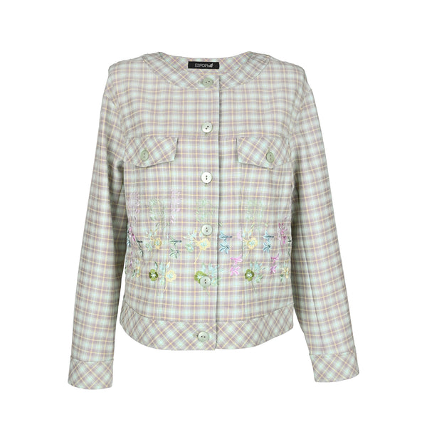 【60％OFF】花刺繍ジャケット