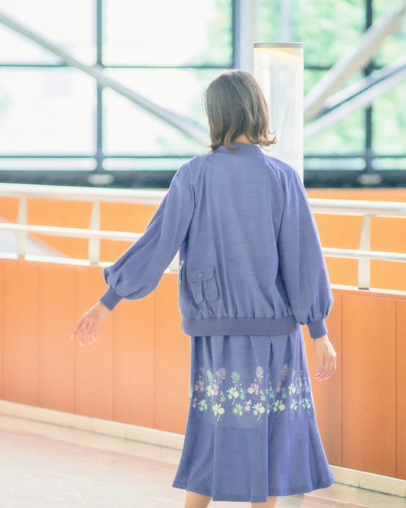 【50%OFF】花刺繍ブルゾン