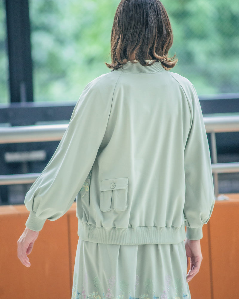 【50%OFF】花刺繍ブルゾン