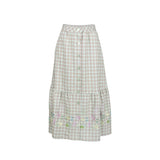 [60% OFF] Floral Embroidered Skirt