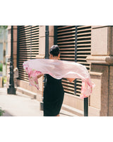 Cashmere flower print stole