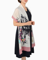 Cashmere print stole