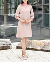 [50% OFF] Lace high neck dress