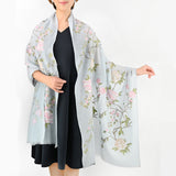 Cashmere fully embroidered stole