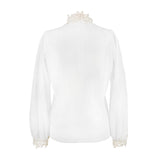 [50% OFF] Lace high neck blouse