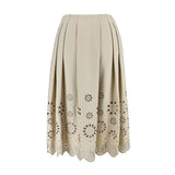 [50% OFF] Eyelet Embroidery Skirt
