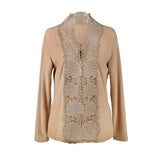[50% OFF] Patchwork Lace Zip Cardigan