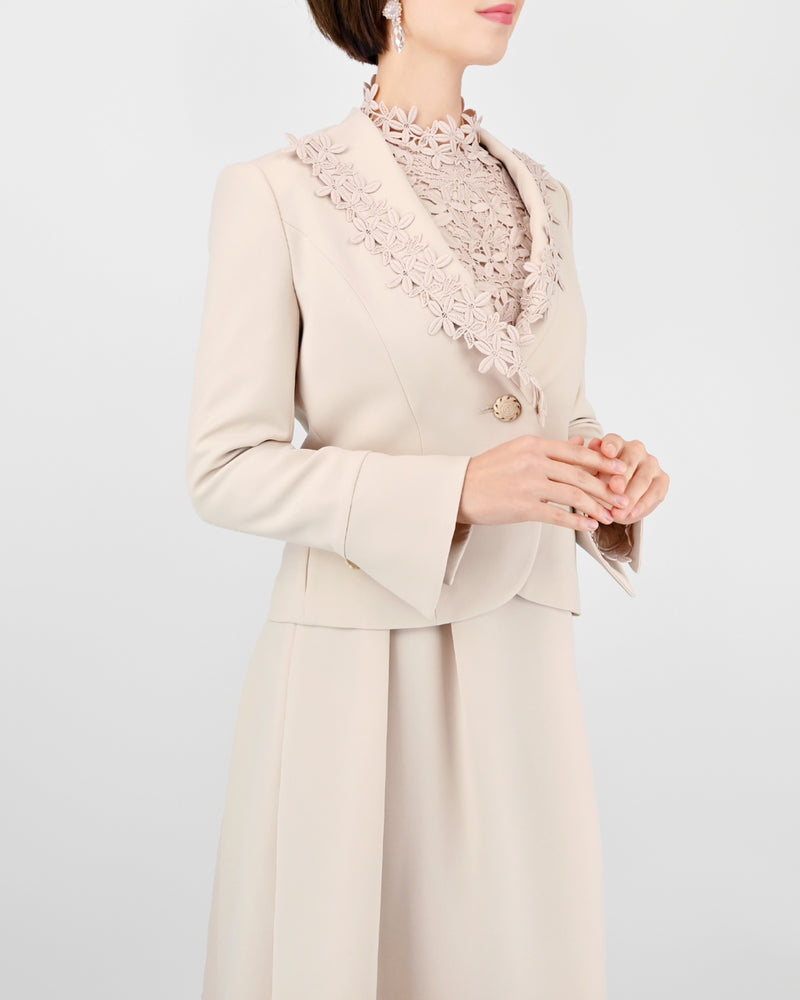 【50％OFF】レースラペル ジャケット