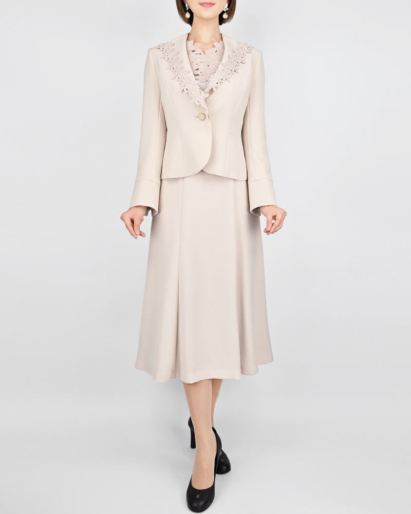 【50％OFF】レースラペル ジャケット