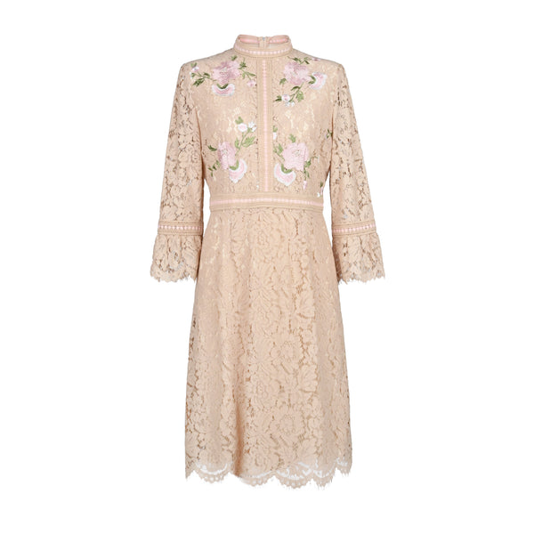 【50％OFF】ローズエンブロイダリーレースワンピース