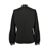 [50% OFF] Lace high neck blouse