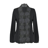 [50% OFF] Patchwork Lace Zip Cardigan