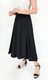 【50％OFF】アシンメトリーヘム ロングスカート