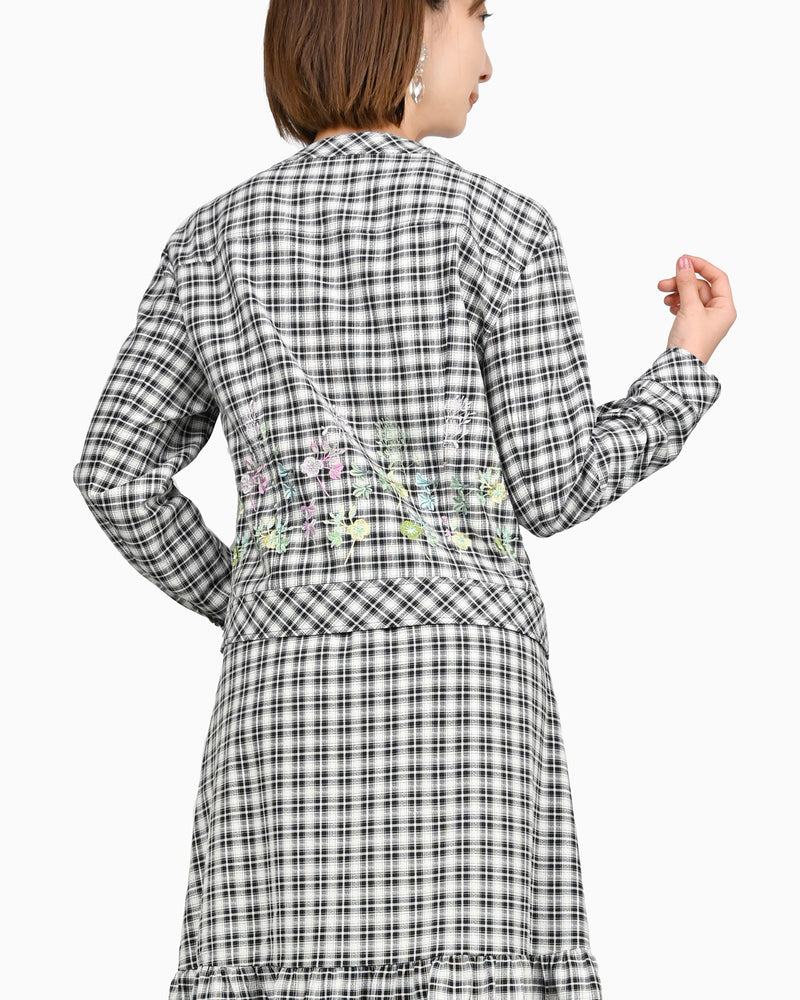 【60％OFF】花刺繍ジャケット