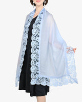 Mohair wool lace stole