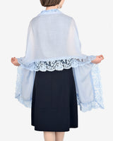 Mohair wool lace stole