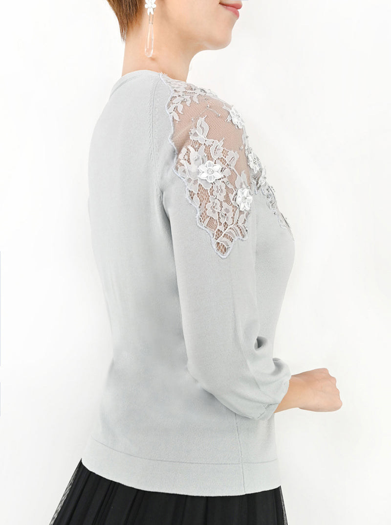 【50％OFF】ラッセルレース ニット