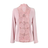 [50% OFF] Patchwork Lace Zip Cardigan