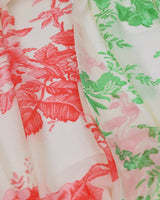 Cashmere flower print stole