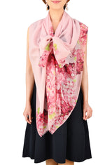 Cashmere flower print stole