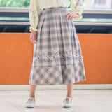 [60% OFF] Floral Embroidered Skirt