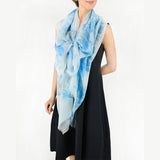 Cashmere flower print stole