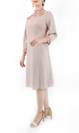 [50% OFF] Lace high neck dress